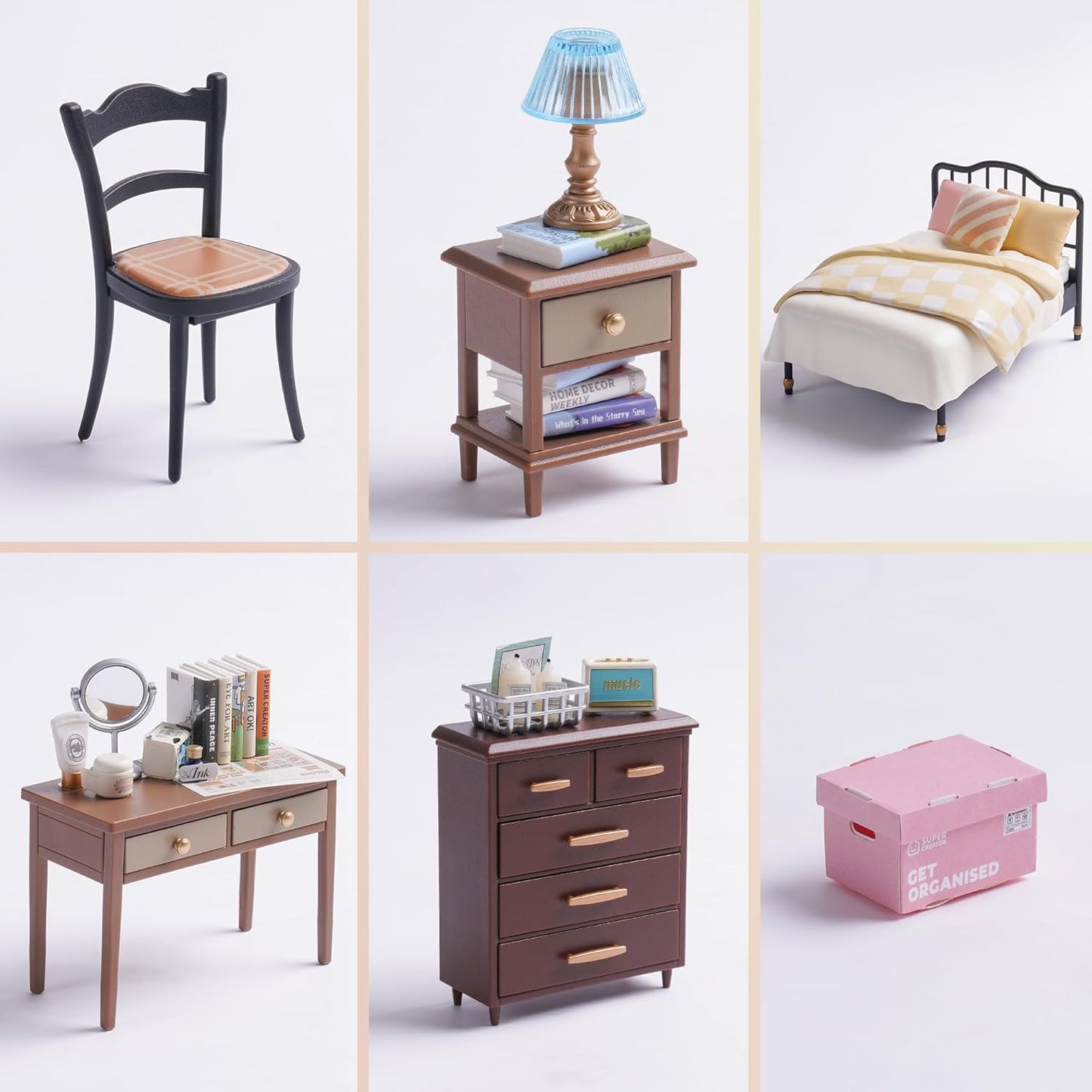 ROBOTIME DIY Miniature House Kit – Sweet Dream Bedroom