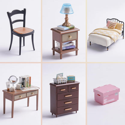 ROBOTIME DIY Miniature House Kit – Sweet Dream Bedroom