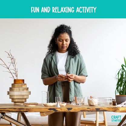 Candle Making Kit for Adults and Kids – No-Melt Sand Wax Candle Craft Set