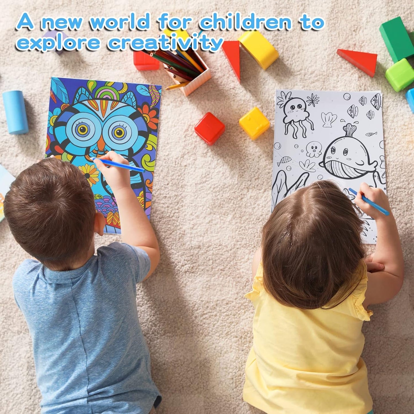 3 Pack Paint by Numbers Kit for Kids Ages 8–12 – Framed Canvas with Acrylic Paints & Brushes