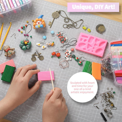 Aestd-ST Polymer Clay Kits – 85 Colors Oven-Bake Modeling Clay with Tools & DIY Accessories