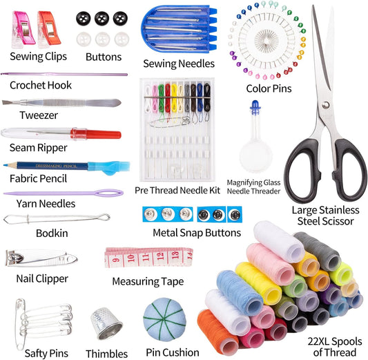 TALERLUV Needle and Thread Sewing Kit for Adults – Basic Hand Sewing Starter Set
