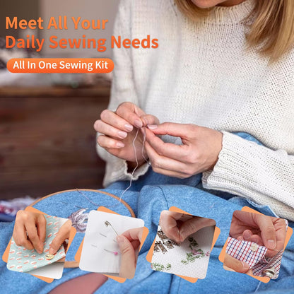 TALERLUV Needle and Thread Sewing Kit for Adults – Basic Hand Sewing Starter Set